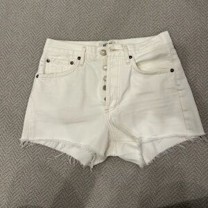 AGOLDE WHITE JEAN SHORT
